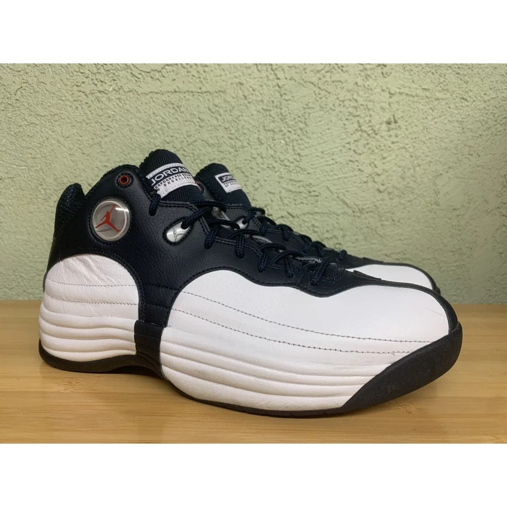 Jordan Jumpman Team 1 White Obsidian‎ Retro Basketball Shoes Size 10 Men